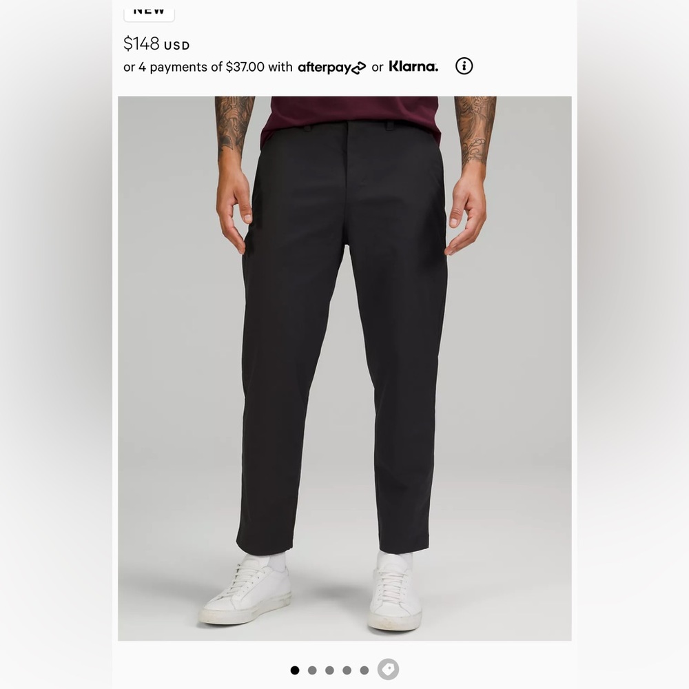 Lululemon Mens Relaxed Tapered Trouser Pant